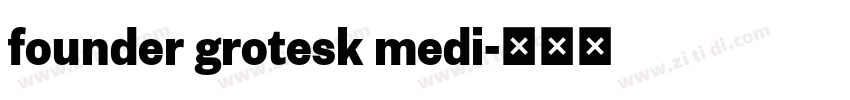 founder grotesk medi字体转换
